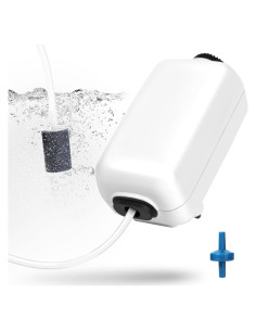 Bomba de Aire AQUANEAT para Acuario 55gal, Ajustable y Silenciosa