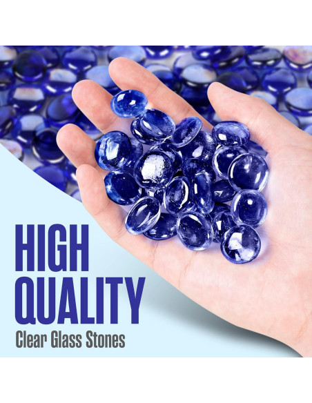 Canicas de Vidrio Azul 5 kg para Jarrones y Decoración