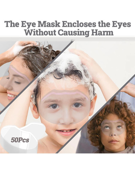 50 Protectores Faciales Desechables QIOOLEEO para Ducha