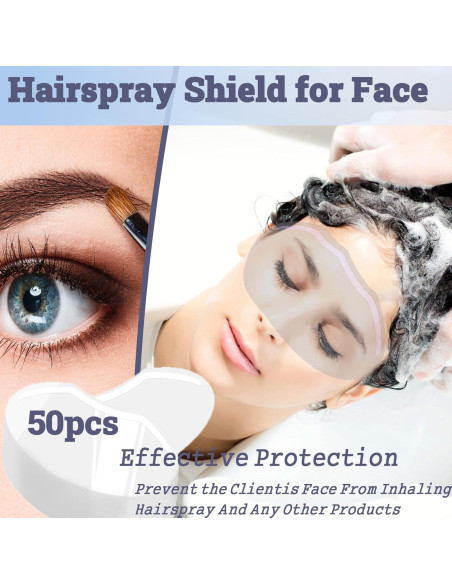 50 Protectores Faciales Desechables QIOOLEEO para Ducha