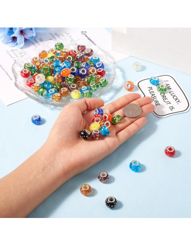 Cuentas Luminosas Cheriswelry 100pcs 14mm para Pulseras