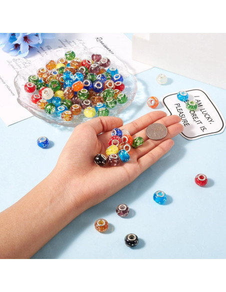 Cuentas Luminosas Cheriswelry 100pcs 14mm para Pulseras