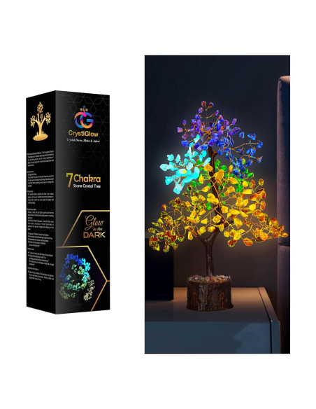 Árbol de Cristal Brillante Crystiglow 25.4 cm 7 Chakras