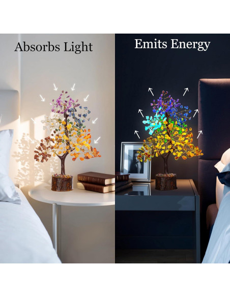 Árbol de Cristal Brillante Crystiglow 25.4 cm 7 Chakras