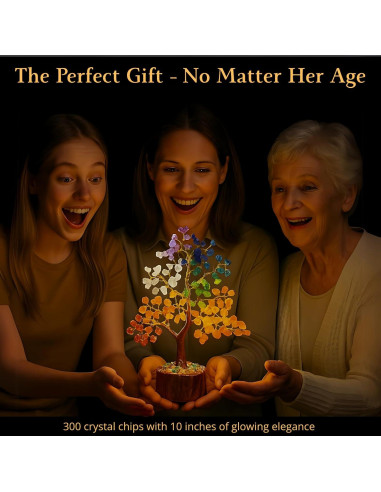 Árbol de Cristal Brillante Crystiglow 25.4 cm 7 Chakras