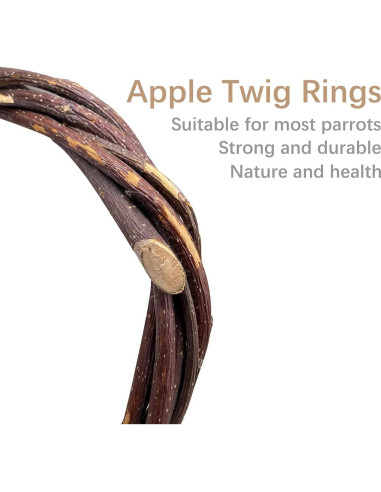 Soporte de Juego para Aves Xlpeixin 20cm Madera Natural