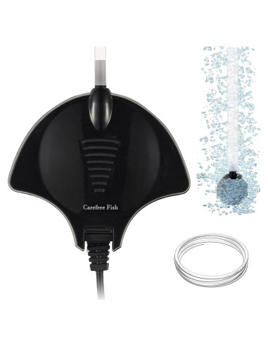 Bomba de Aire Mini Carefree Fish 1.5W Silenciosa para Acuario