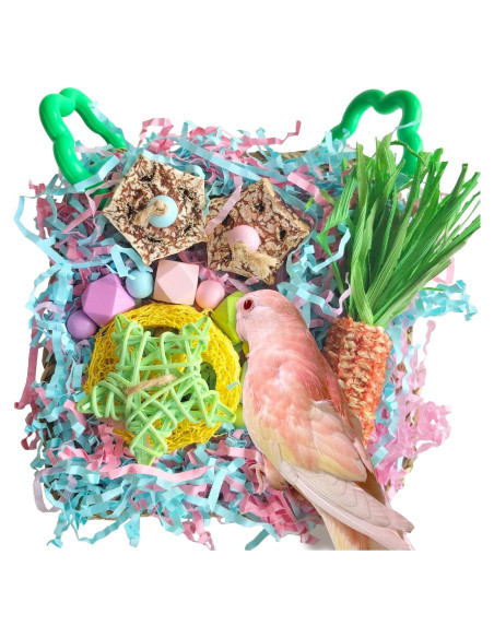 Juguete para Aves Tyotrbs Rosa 13.97 cm con Forrajeo y Escalada