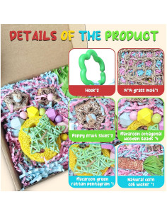 Juguete para Aves Tyotrbs Rosa 13.97 cm con Forrajeo y Escalada 2