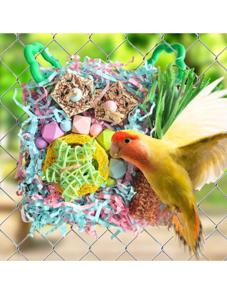 Juguete para Aves Tyotrbs Rosa 13.97 cm con Forrajeo y Escalada