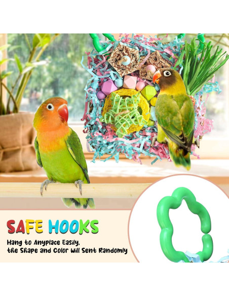 Juguete para Aves Tyotrbs Rosa 13.97 cm con Forrajeo y Escalada