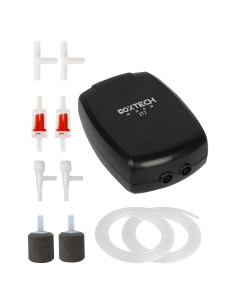 Bomba de Aire para Acuario UPETTOOLS 3.5W Doble Salida 605L