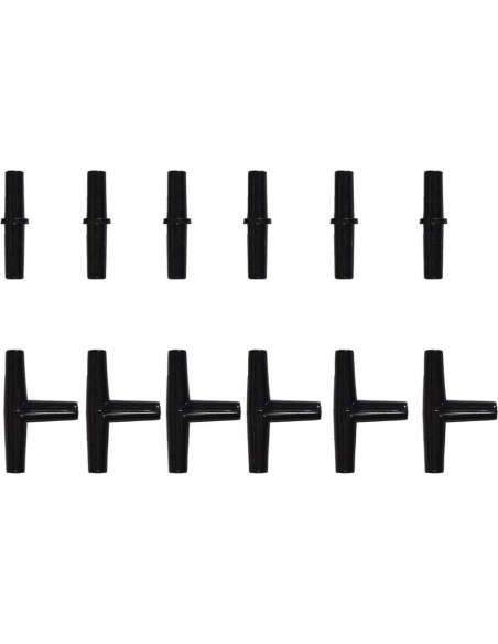 Tubo Flexible de Aire JIH 15.24m 3/16" Negro con Conectores