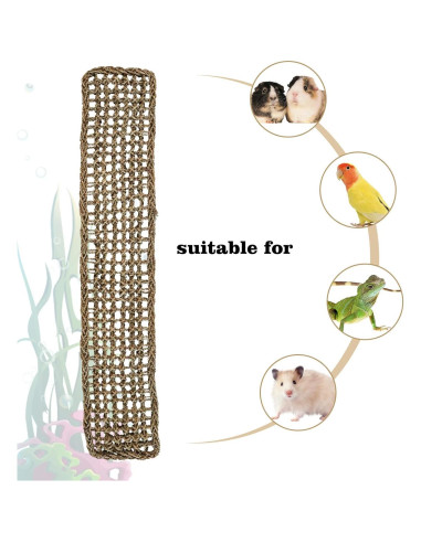 Alfombra de Hierba Marina Natural Dnoifne 100x18 cm para Aves