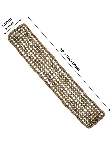 Alfombra de Hierba Marina Natural Dnoifne 100x18 cm para Aves