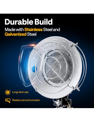 Calentador de Tanque de Propano VIVOHOME 15,000 BTU Portátil