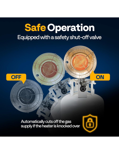 Calentador de Tanque de Propano VIVOHOME 15,000 BTU Portátil