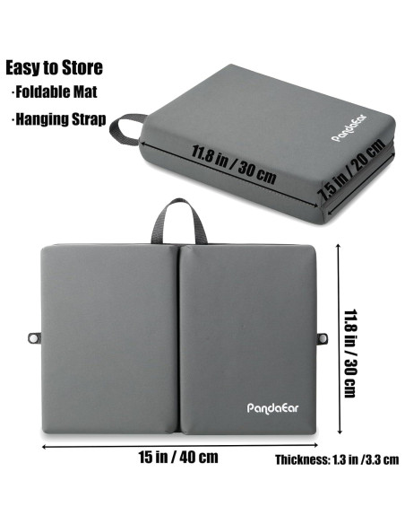 Almohadilla para Rodillas y Codos Bebé PandaEar 2 Gris