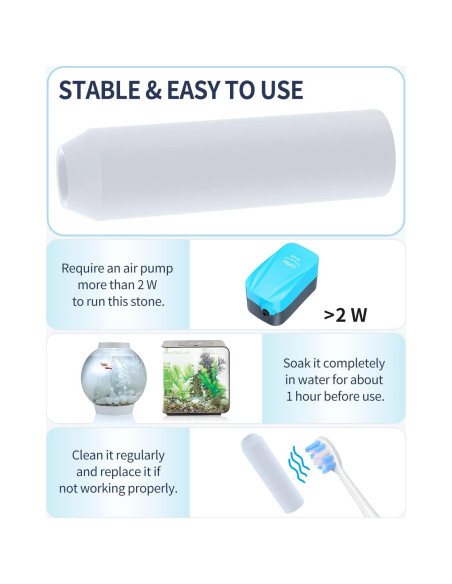 Pawfly Reemplazo de Piedra de Aire para Acuario 5 Piezas Pawfly Reemplazo de Piedra de Aire para Acuario 5 Piezas