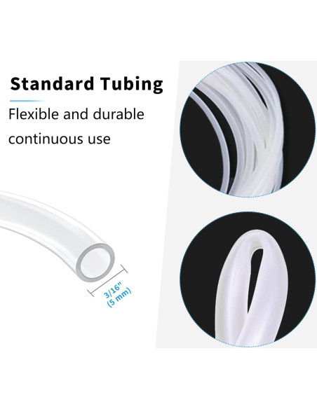 Manguera de aire acuático Pewyoke 7.62m 3/16" con accesorios