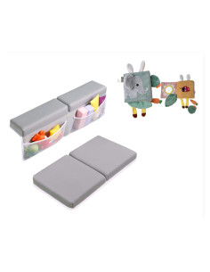 Juego de Almohadilla para Rodillas y Codos Toodly Gris + Libro Suave