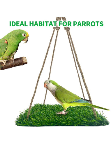 Hamaca para Aves FlidRunest 40x20 cm, Juguete de Escalada
