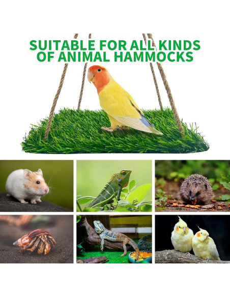 Hamaca para Aves FlidRunest 40x20 cm, Juguete de Escalada