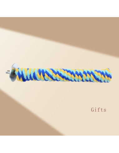 Juguetes para Aves Loros Grandes - Columpio y Perchas Coloridas (3pcs)