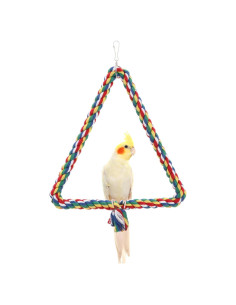 Percha Triangular Ajustable Hypeety para Loros Pequeños y Medianos 25x28 cm