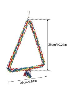 Percha Triangular Ajustable Hypeety para Loros Pequeños y Medianos 25x28 cm 2