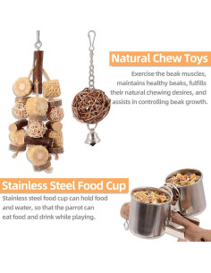 Parque de Aves LIMIO de Madera Natural 29.5x29.5 cm 2