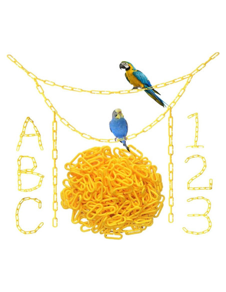 200 Enlaces de Cadena Plástica para Mascotas Hyamass - Juguetes de Escalada