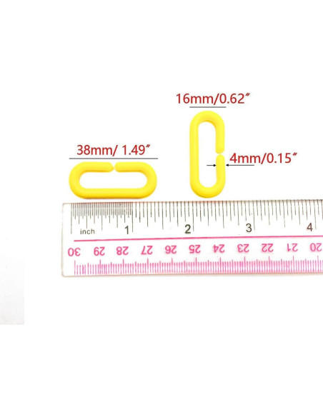 200 Enlaces de Cadena Plástica para Mascotas Hyamass - Juguetes de Escalada