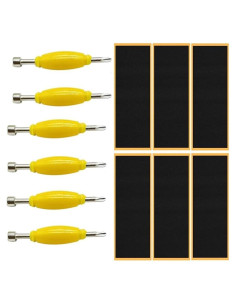 Paquete de 12 Cintas de Agarre Jizlan para Fingerboard + Destornillador