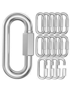 Paquete de 15 ganchos de cadena BNYZWOT 5.8cm acero inoxidable