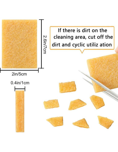 9 Piezas Borrador de Goma Jimtinso para Limpieza Adhesivos