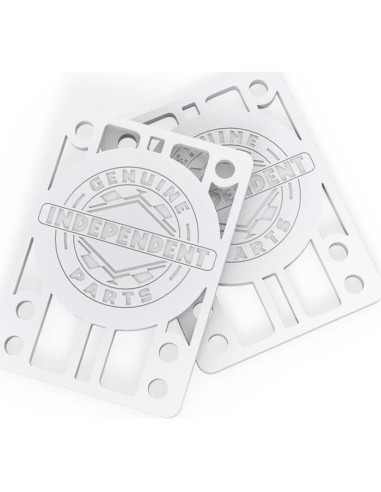 Hardware de Patinete Independent 1" Negro/Azul + Elevadores Blancos