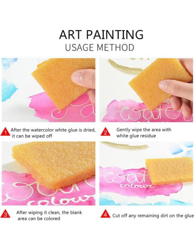 9 Piezas Borrador de Goma Jimtinso para Limpieza Adhesivos