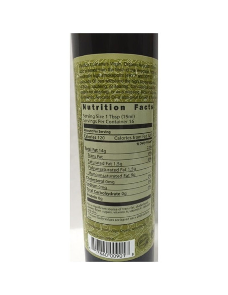 Aceite de Aguacate Extra Virgen Prensado en Frío Pacifica 250ml