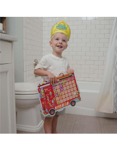 Gráfico de Entrenamiento para el Baño Putska Bombero con 35 Calcomanías 2