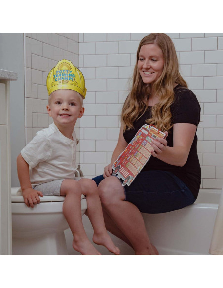 Gráfico de Entrenamiento para el Baño Putska Bombero con 35 Calcomanías