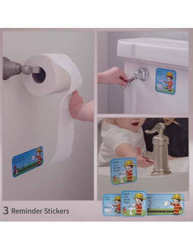 Gráfico de Entrenamiento para el Baño Putska Bombero con 35 Calcomanías