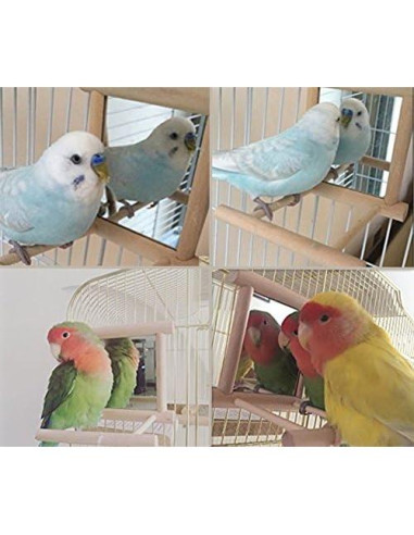 Juguete Espejo para Loro Hypeety con Columpio y Percha