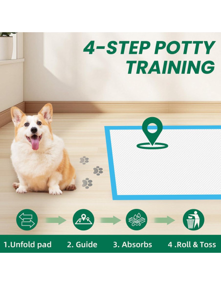 100 Almohadillas Absorbentes IMMCUTE 76x71cm para Perros y Gatos