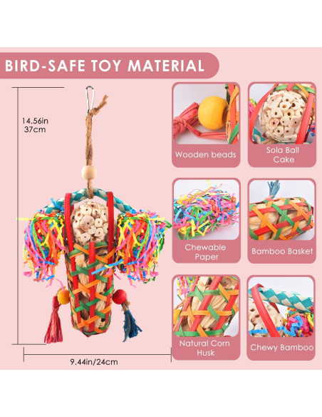 Juguete para Aves KATUMO Masticable y Escalador 10cm