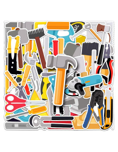 Pegatinas Divertidas de Herramientas 50 Pcs Impermeables LYLSDSB