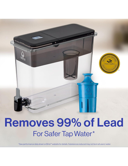 Dispensador de Agua Brita UltraMax Elite 27 Tazas, Negro
