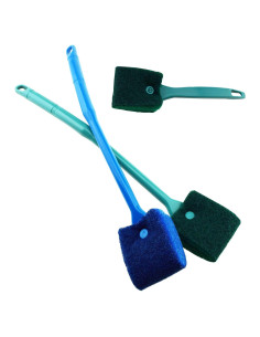 3 Cepillos de Limpieza de Algas AOODOOM para Acuario Antideslizante