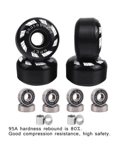 Conjunto de Patineta NPET 52mm con Rodamientos ABEC-11 2