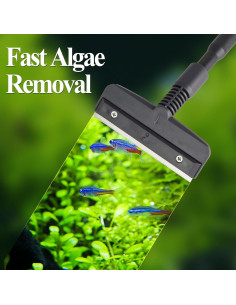 Raspador de Algas para Acuario UPETTOOLS 2 Piezas 2